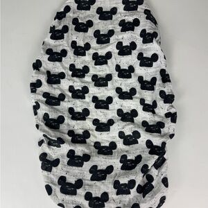 Modern Burlap Organic Cotton Mickey changing pad cover